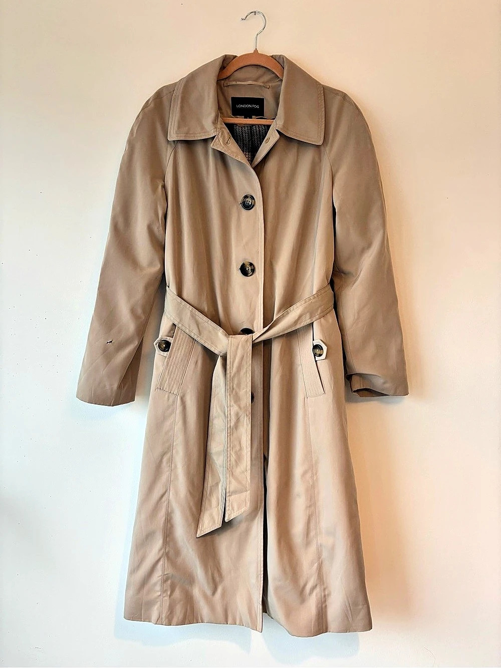 London Fog Beige Trench Coat